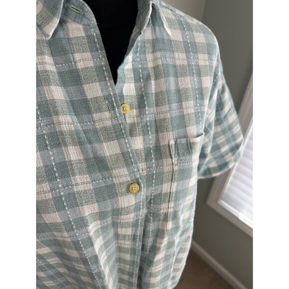 Vintage Company One Plaid Short Sleeve Button-Up - Large - Picture 2 of 7